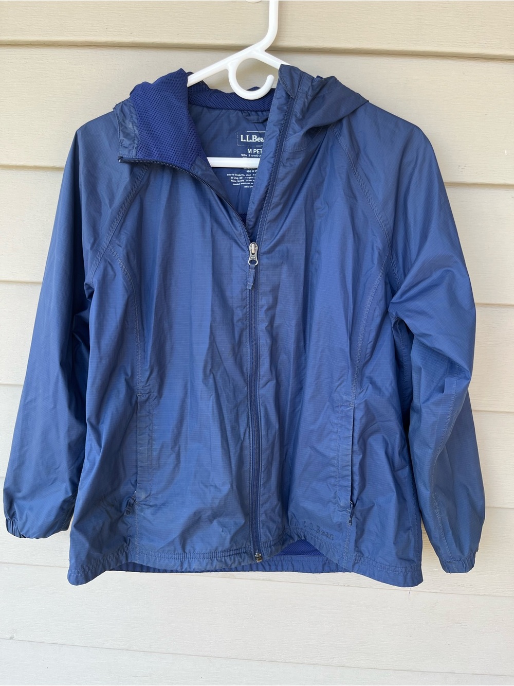 L.L. Bean Kids' Blue Hooded Rain Jacket